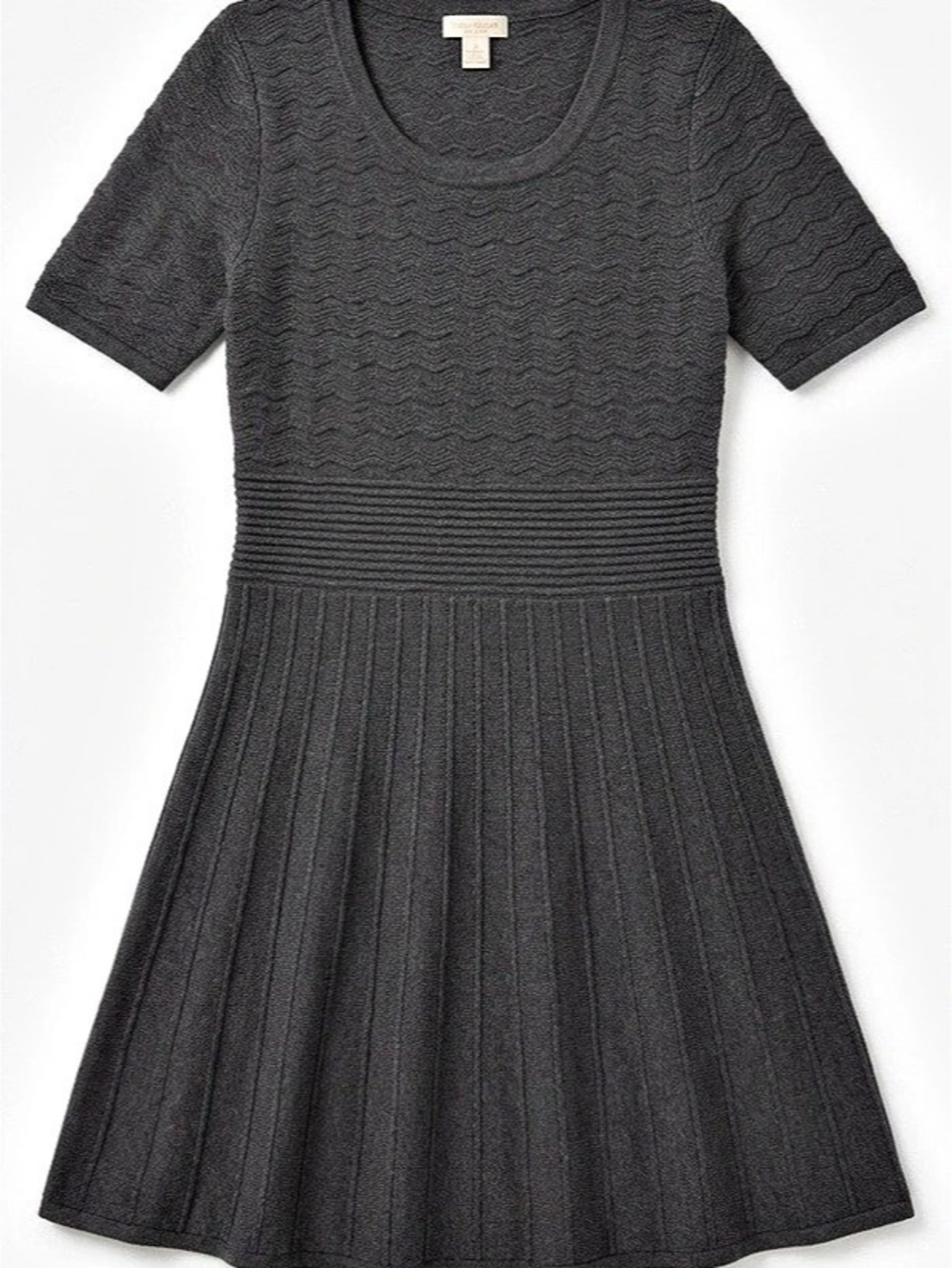 Tory Burch Gray Knit Mini Dress